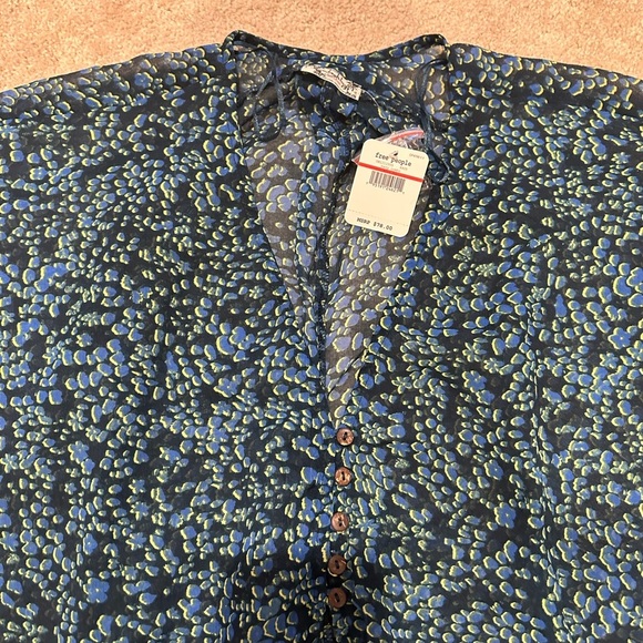 FREE PEOPLE SLEEPIN IN PRINTED SLEEP SHIRT XS NWT - Picture 5 of 6